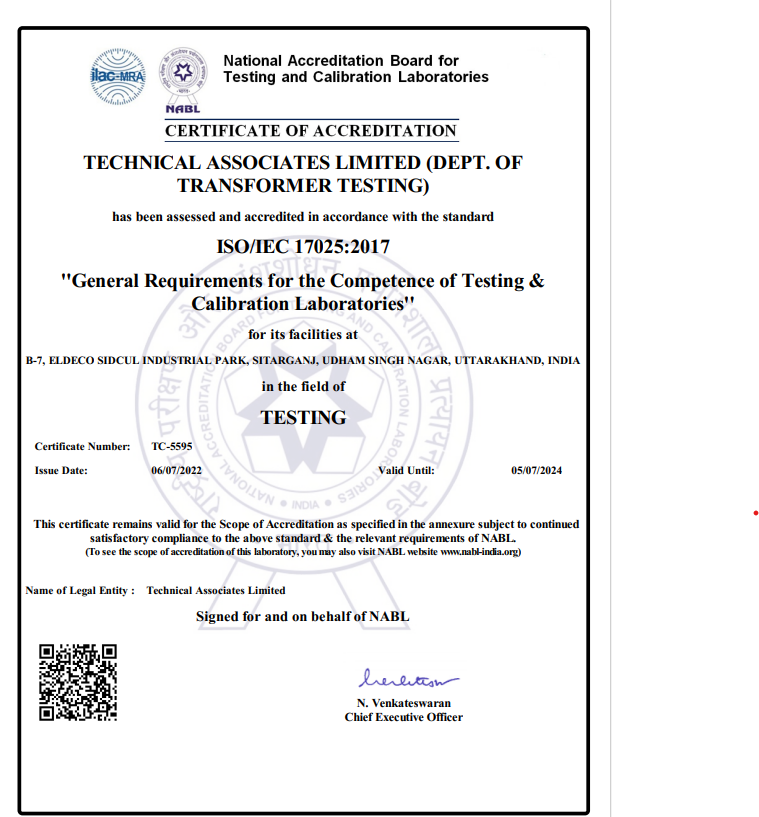 NABL Certificate